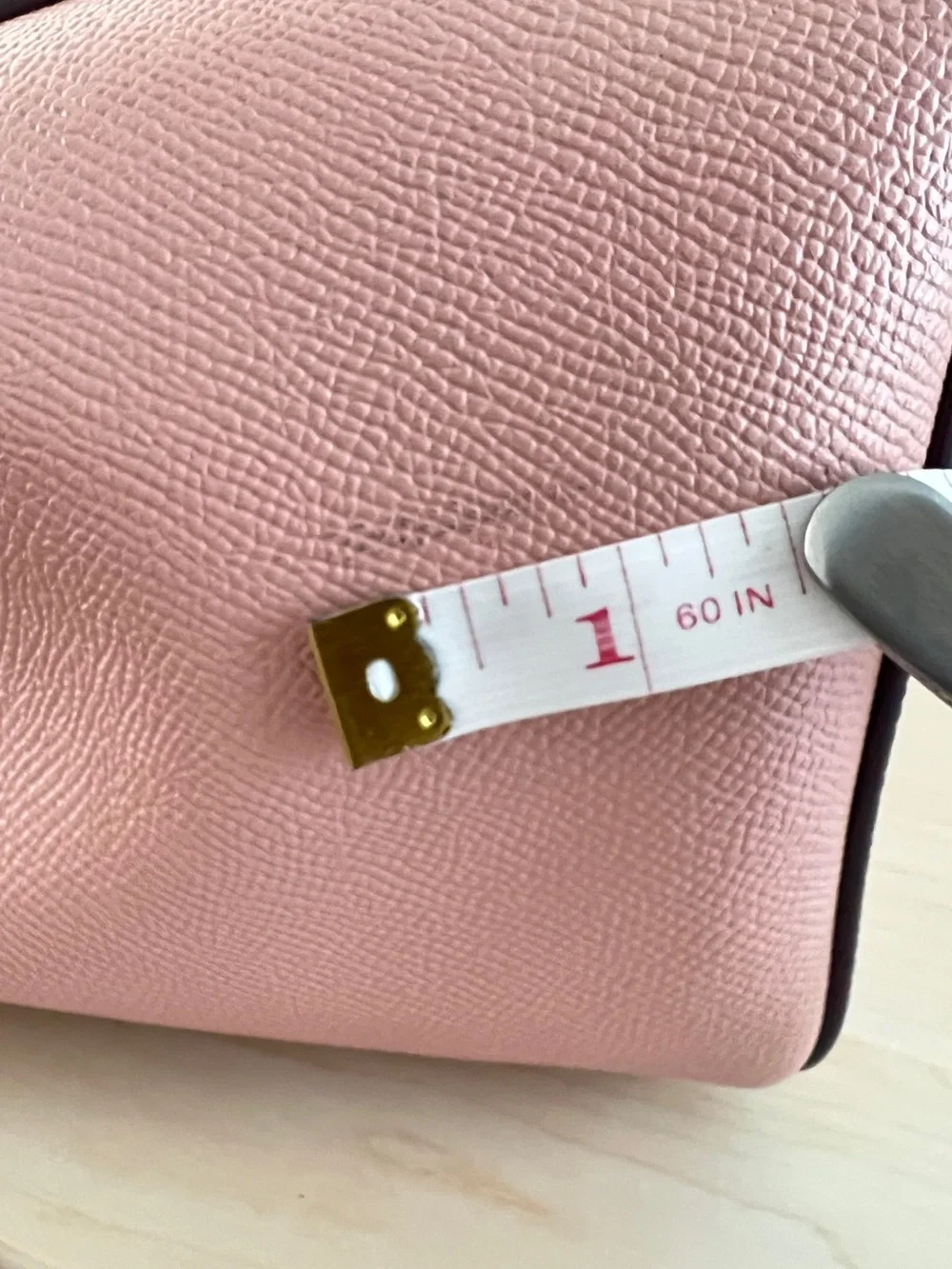 Coach Casey Blush Pink Cross Grain Structured Leather Tote F31474